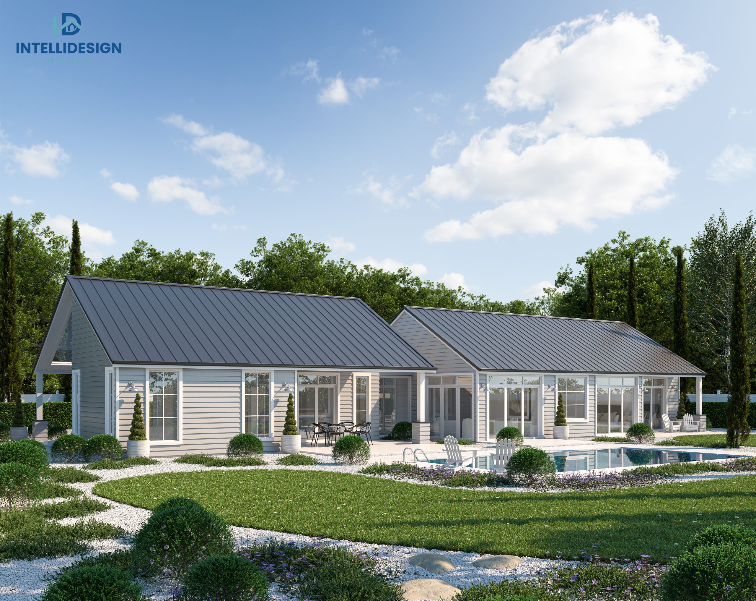 Luxe house plan artist impression