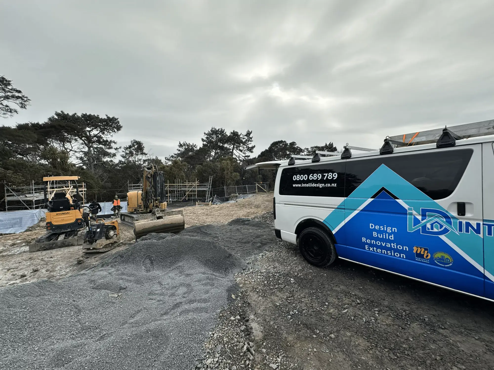 Site work progress